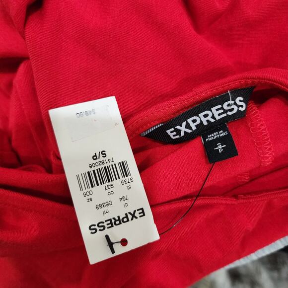 Express Women's Modal Blend Long Sleeve A Long Dress Size Small V Neck New - Picture 4 of 6